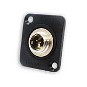REAN RT4MP Mini 4 Pin XLR Circular Chassis Panel Mount Connector. D-Dtype Panel